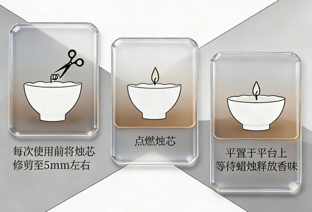 香薰蜡烛正确使用指南——“燃得久、香得纯、用得安”